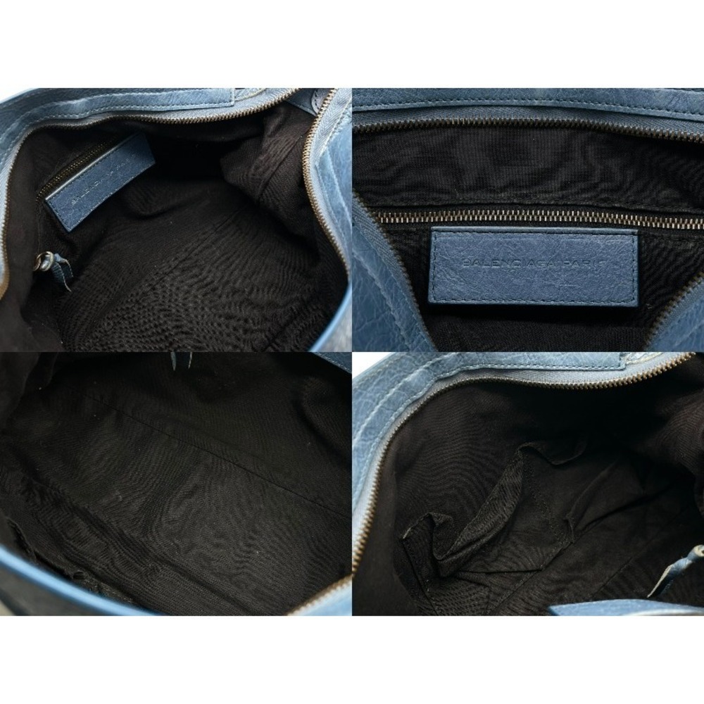 Balenciaga handbag leather The Town blue - Picture 8 of 9